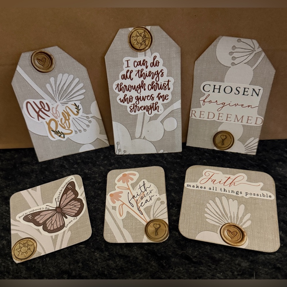 💜 Religious/Spiritual Handmade Scrapbook Pieces